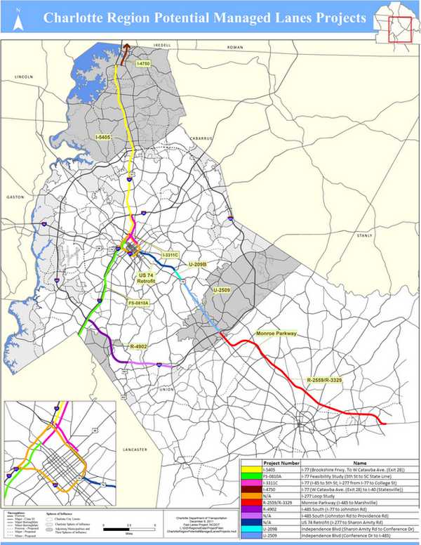 Potential Managed Lanes